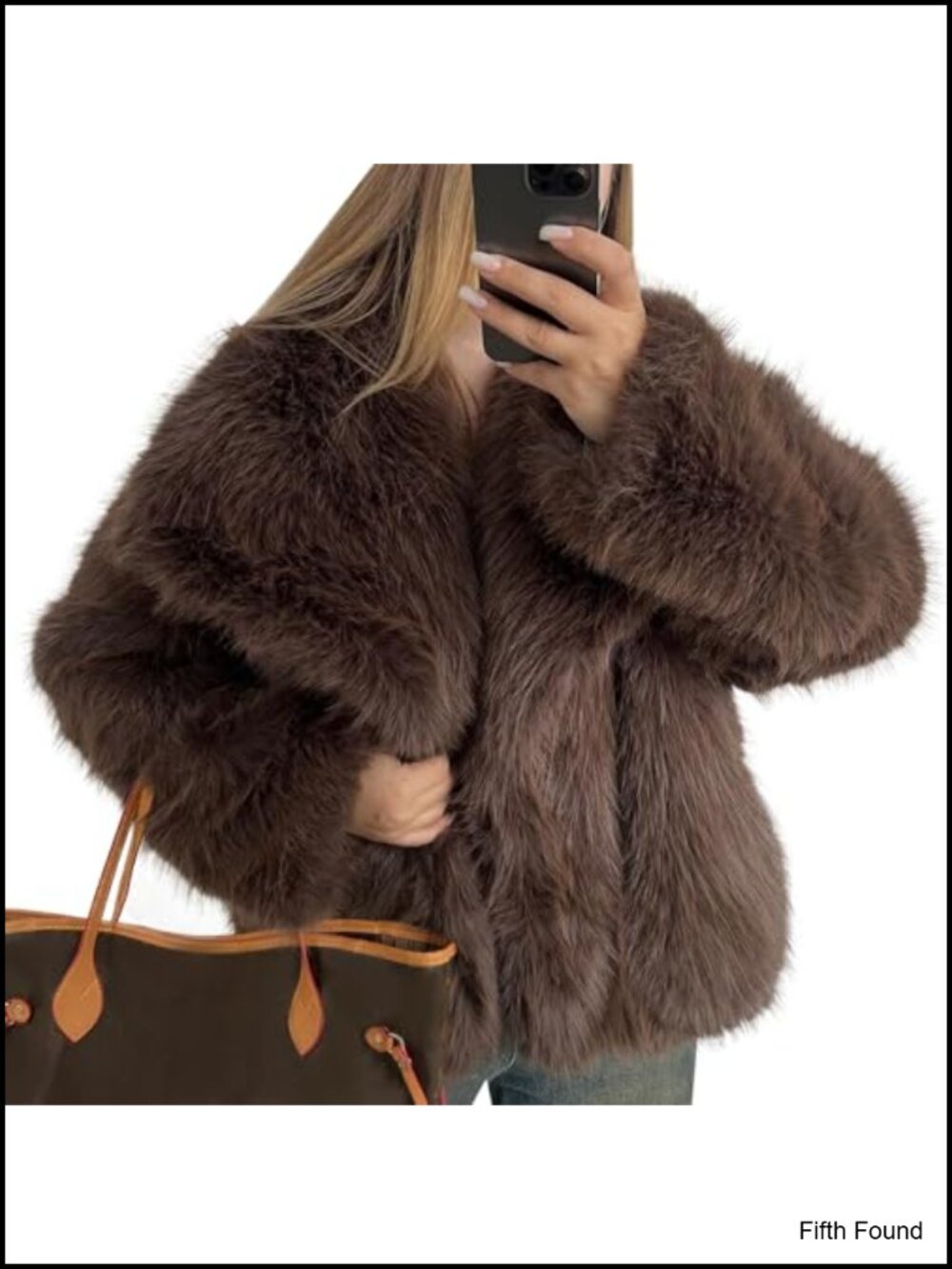 Fluffy Faux Fur Coat Long Sleeve Cropped Shaggy Jacket
